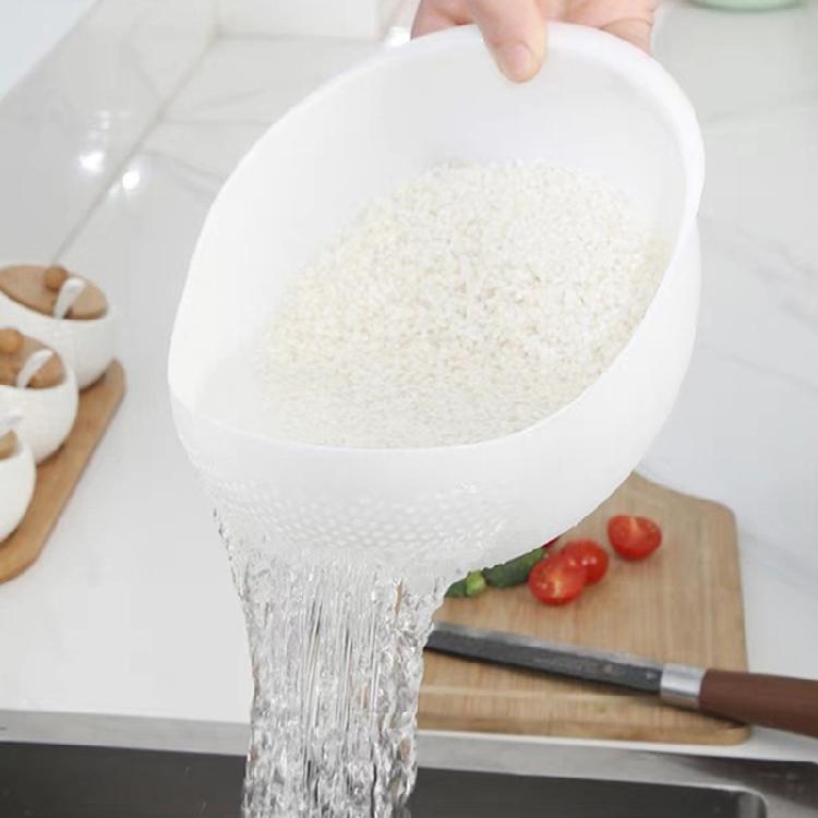 Kitchen Drain Basket Fruit Bowl Plastic Rice Washing Bowl Colander Rice Bowl Strainer Basket Homes Kitchen Organizers