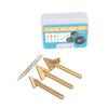 3/4Pcs Soldering Iron Tips Set Copper Repair Triangular Smoothing Head Welding Tips Iron Welder Replacement Tips