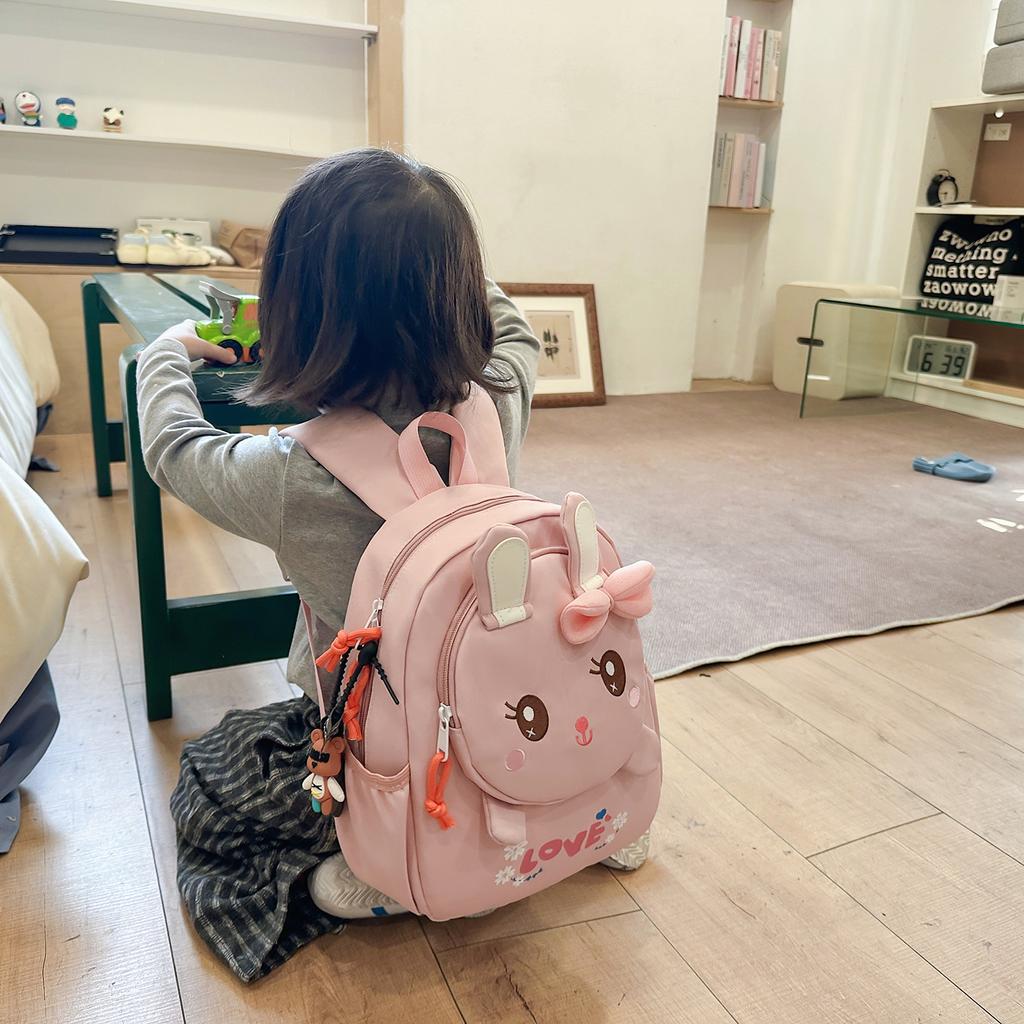 Schoolbag Children's Cute School Rabbit Small Backpack Kindergarten School Bag Girls Boys and Girls Baby Small Class Middle Class Backpack