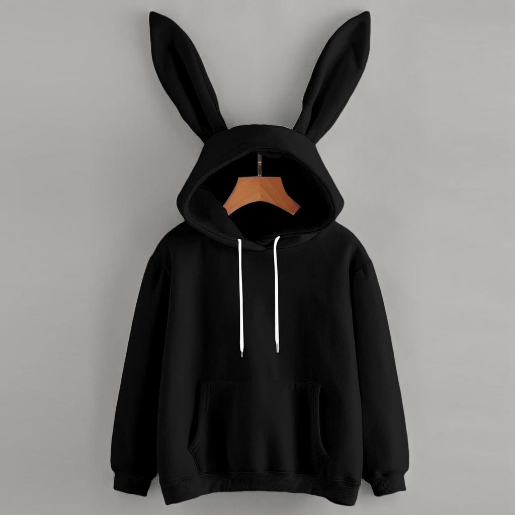 Women's Hooded Sweatshirt with Pocket Long Sleeve Pullover Casual Top