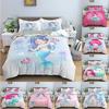 Mermaid Cute Cartoon Comfortable Duvet Quilt Cover Pillowcase Bedding Set Children Bedroom Decoration Home Textile