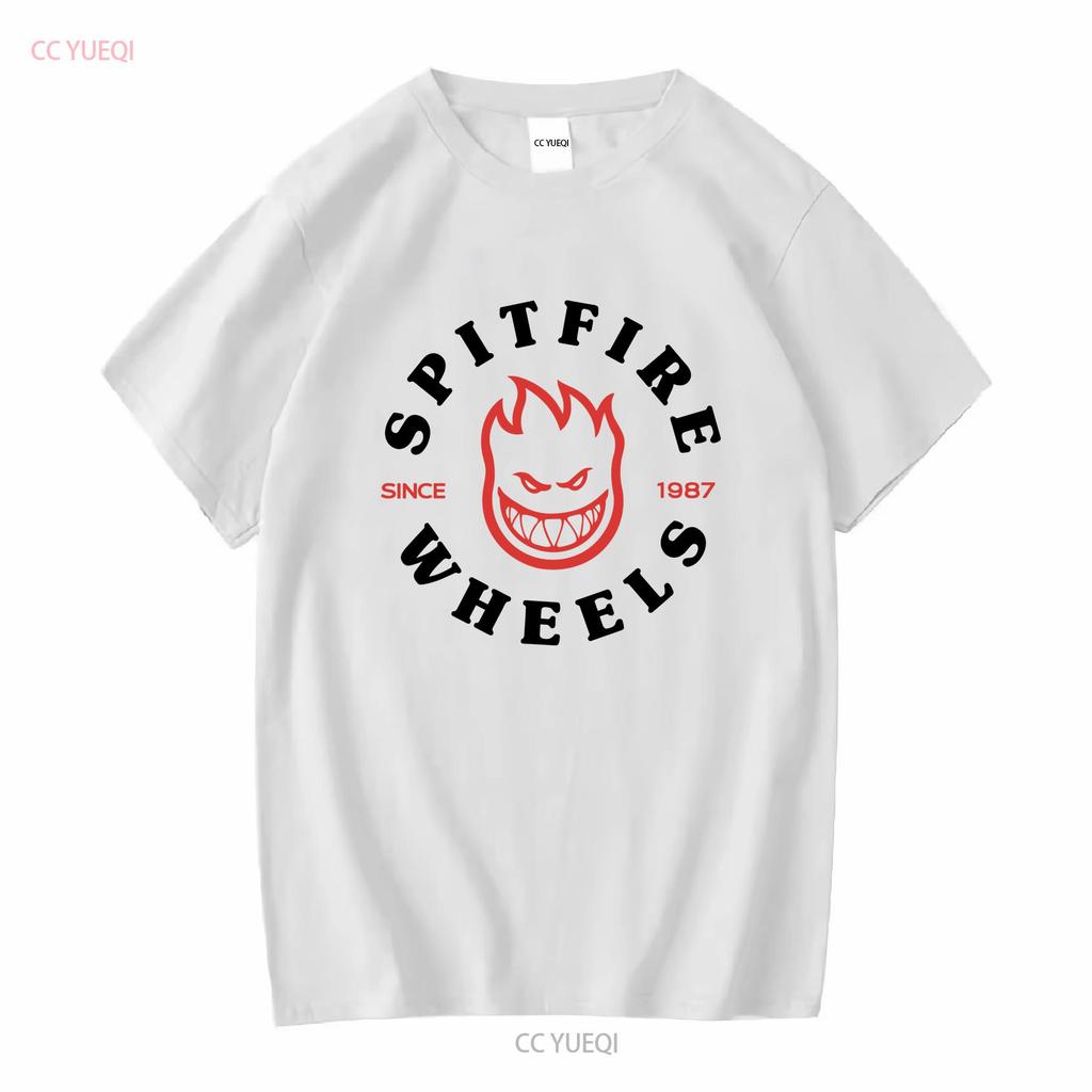 T-shirt Spitfire Wheels Bighead Classica Bianca Nera Rossa vintage Lavata uomo Elegante abbigliamento designer moda Traspirante Morbida