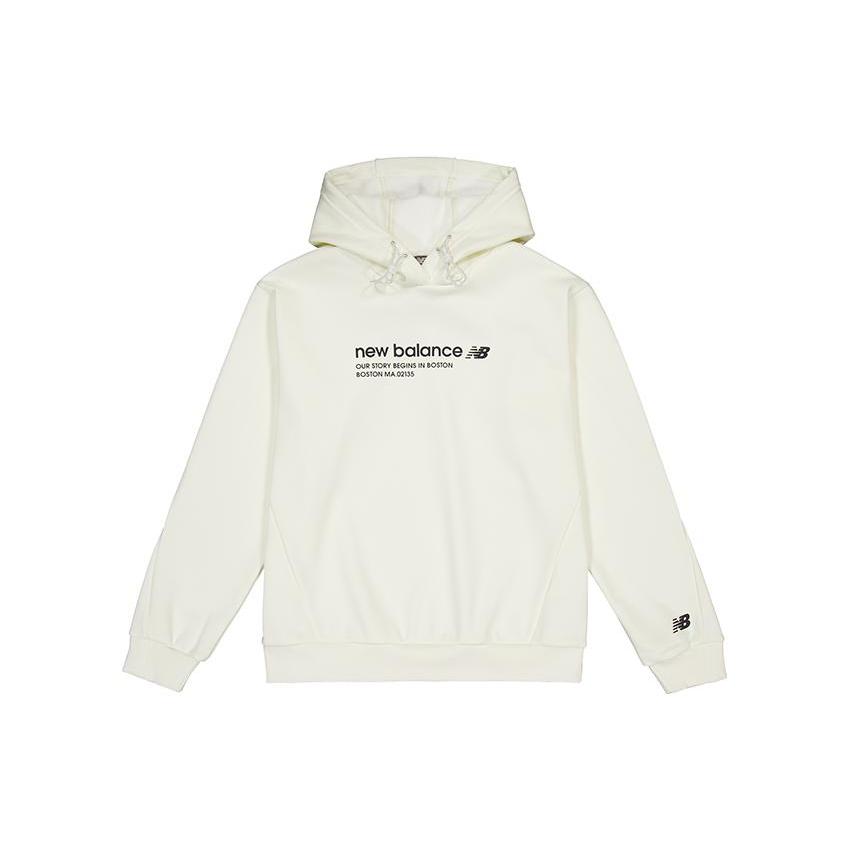 New Balance Sweatshirts Men's White Hooded Moderate Regular NCD46191-IV