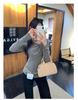 Korean Pure Desire Women's One-Shoulder Slimming Long-Sleeve Top - Autumn/Winter Fashion