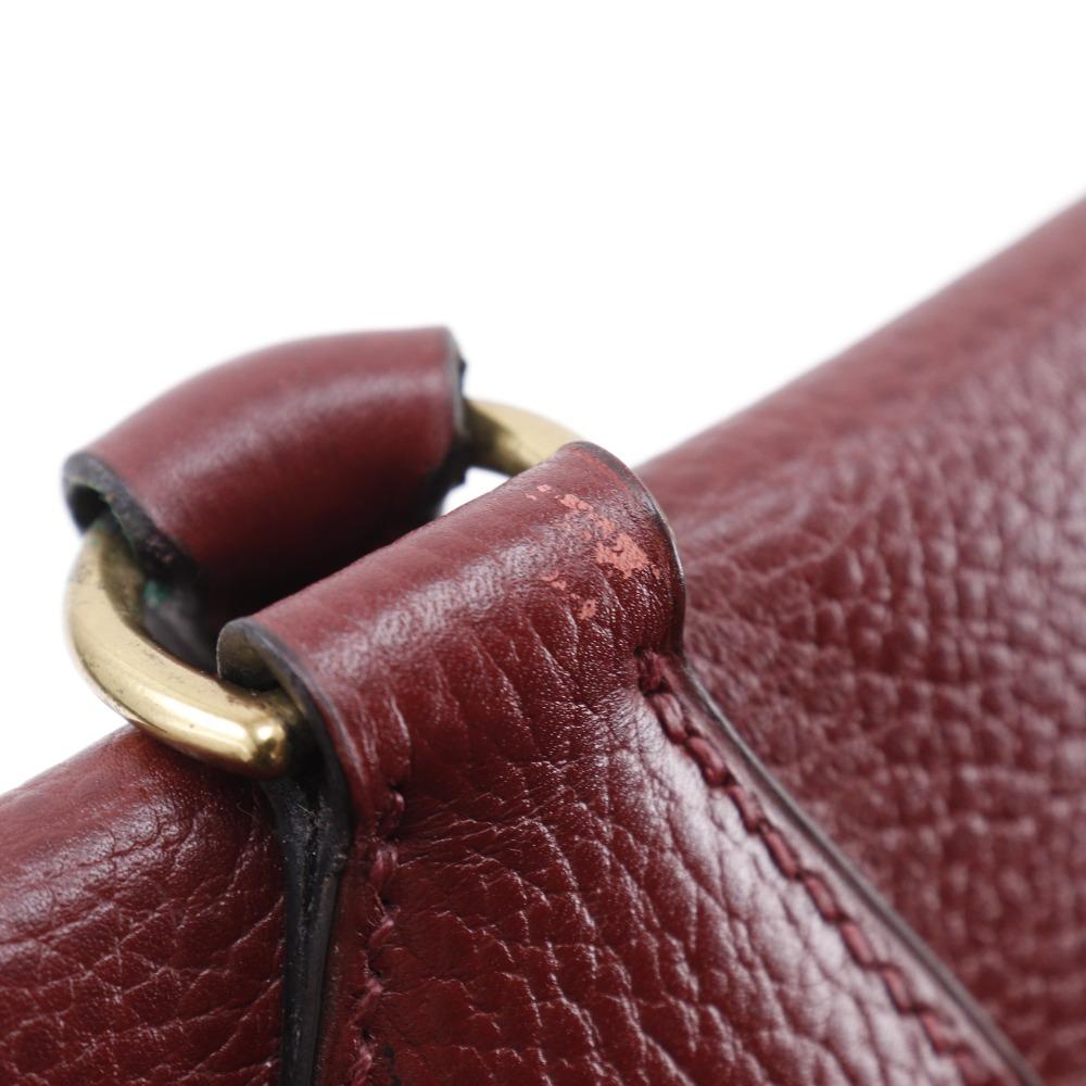 HERMES Plume45 Boston bag Bordeaux Ardenne Women Used