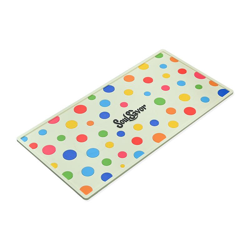 

Dopamine Color Polka Dots Premium Sense Waterproof and Oil-proof Bar Mat Insulation Table Mat Polka Dot Bar Mat разноцветный
