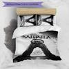 Mythology Valhalla 3pcs Bedding Set Duvet Cover Closure Includes 1 Duvet Cover & 2 Pillowcases for All Seasons Bedroom Home Dorm Decor