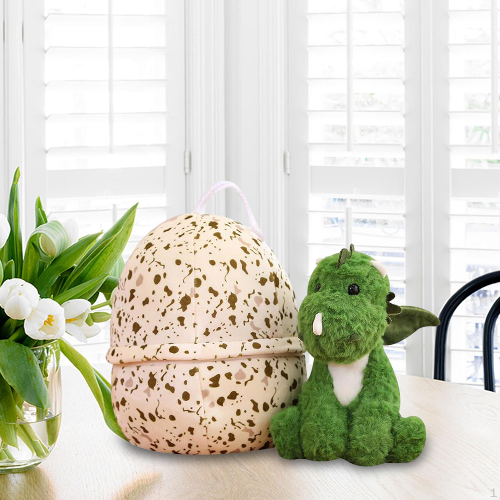 

Фигурка динозавра, мягкие игрушки, милые реалистичные мягкие игрушки для взрослых, девочек, мальчиков, детей with Egg 25cm