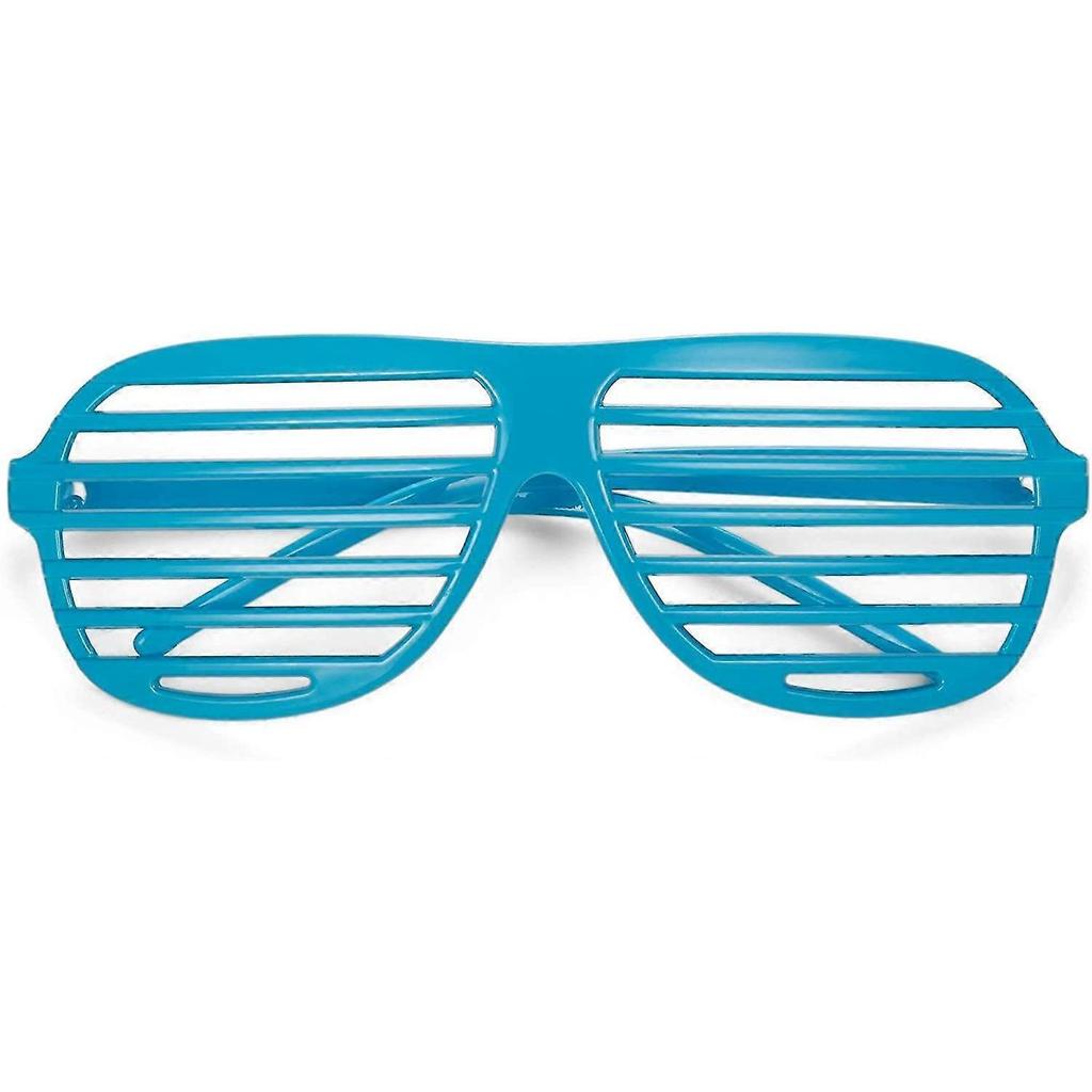 Shutter Shades Fun Novelty Plastic Party Retro Fancy Dress Costume Prop Rave Club Eyewear Disco Adults 80's Sunglasses