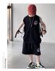 Teen Boys' Sleeveless Summer Set: Loose Vest & Shorts, Trendy Two-Piece Basketball Sportswear