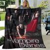 The Vampire Diaries Damon Salvatore Decken warme Flanelldecken Picknickdecke Heimreise Decke Bettwäsche Geburtstagsgeschenk