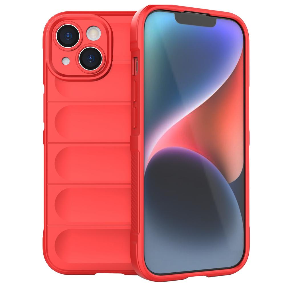 For iPhone 15 Soft TPU Cell Phone Case Anti-drop Rugged Phone Back Cover
