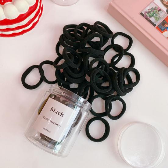 50Pcs Women Hair Ties Vibrant Color High Elasticity Hair Bands No Damage Strong Hold Ponytail Holder Versatile Hair Accessories