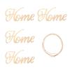 4 Pcs English Letter Hanging Decor Hollow Wooden Pendant For Home Wall Art Diy Ornament Home Decor Hanging Pendant