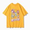 LABUBU Collaboration Short-sleeved T-shirt for Men in Summer, Labubu Doll Accessories, Loose and Versatile Clothes, Half-sleeved