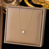 Glänzende Klare Zirkon-Halskette aus Edelstahl für Damen Minimalistischer Choker Halsketten Mode Zartes Schmuckstück Geschenk