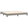 Maison Exclusive - Sommier à lattes de lit et matelas Gris clair 200x200cm Velours
