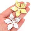 30pcs Metal Flower Spacer Beads Caps Iron Petals Connectors For Jewelry Making DIY Crafts Necklace Bracelets Decor Accessories
