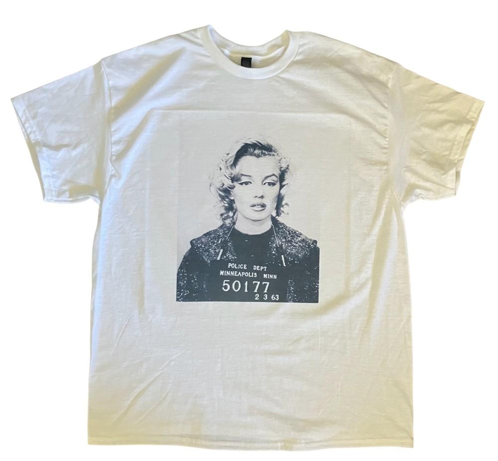 Marilyn Monroe American actress and model white retro Tshirt Soft style Soft Unisex T-Shirt XXXXL