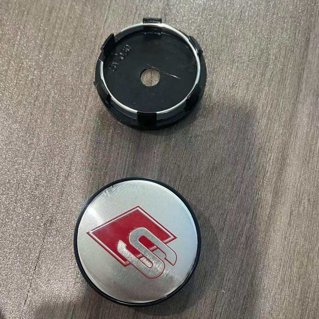 4Pcs 60mm Car Center Wheel Hub Cover Tire Cap For s7 Sline A1 A2 A3 A4 A5 A6 A7 A8 Q1 Q2 Q3 Q4 Q5 Q6 Q7 Q8 TT Auto Accessories7s