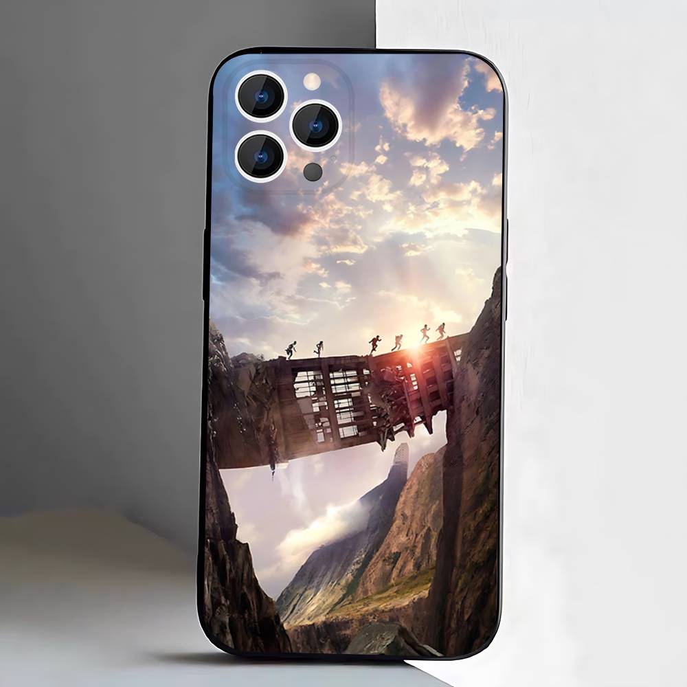 The M-Maze R-Runner Phone Case For iPhone 17,16,15,14,13,12,Pro,Max,Plus,E,SE4,Air,Mini Black Soft Box