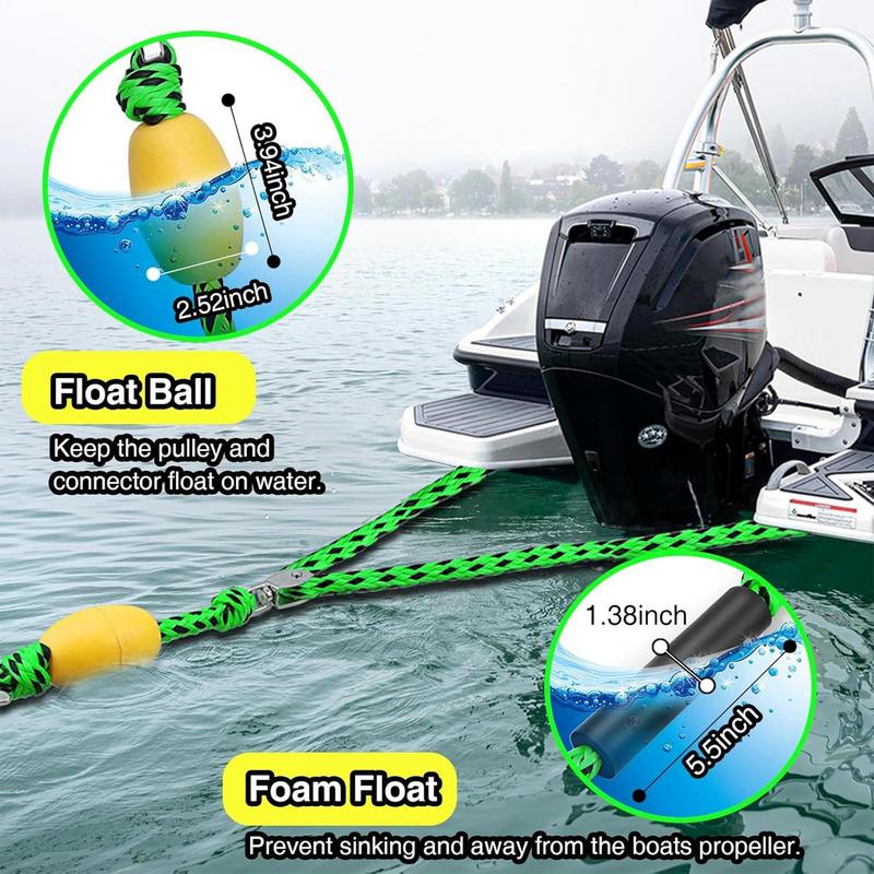 Water Ski Tow Harness Boat Control Tow Rope Tubing Harness High Strength Water Sport Towable Connector Pulling Towing Tube For