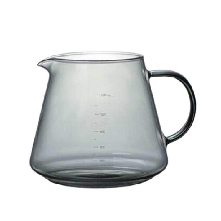 High Borosilicate Glass Pours Over Coffee Sharing Pot with Graduated Filter Cup Clear Coffee Filter Pot Drinkware