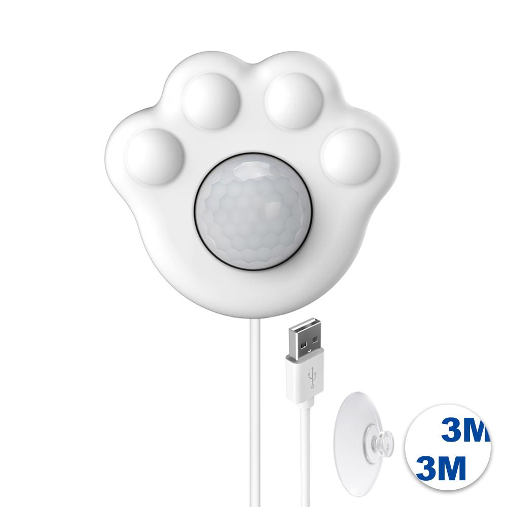 

Cat Water Fountain Sensor Paw-shaped PIR Motion Sensor For All Automatic Pet Water Dispenser with USB Interface