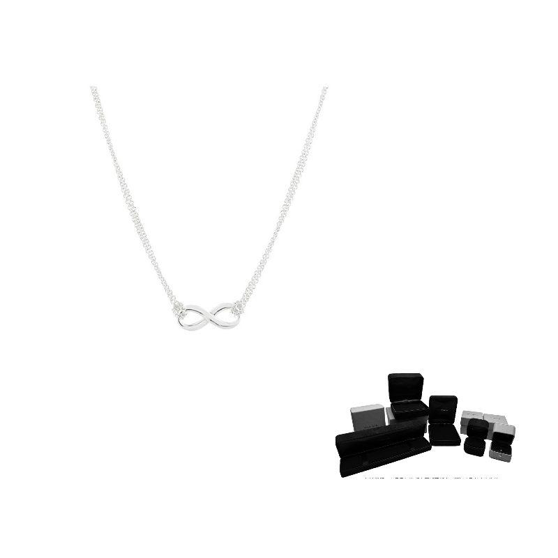 TIFFANY & CO . Infinity Series 925 Sterling Silver Necklaces Women's Silver 26758432