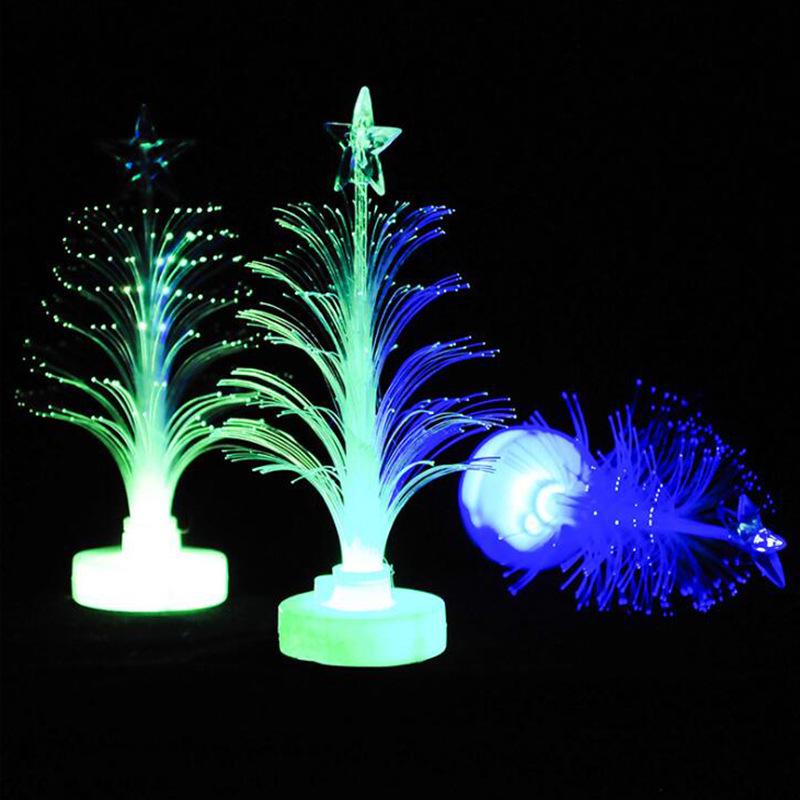 Romantic Mini Fiber Optic Colorful Christmas Tree Night Light