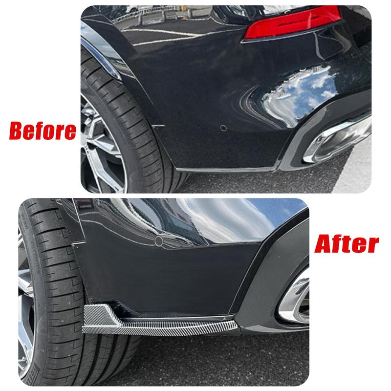 2PCS Rear Bumper Diffuser Splitter Canard Spoiler for BMW X5 G05 M Sport     Car Accessories