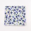 25cm Vintage Floral Cartoon Printed Handkerchief Cotton Women Men Wedding Suits Pocket Square Adult Gift Accessory High Quality