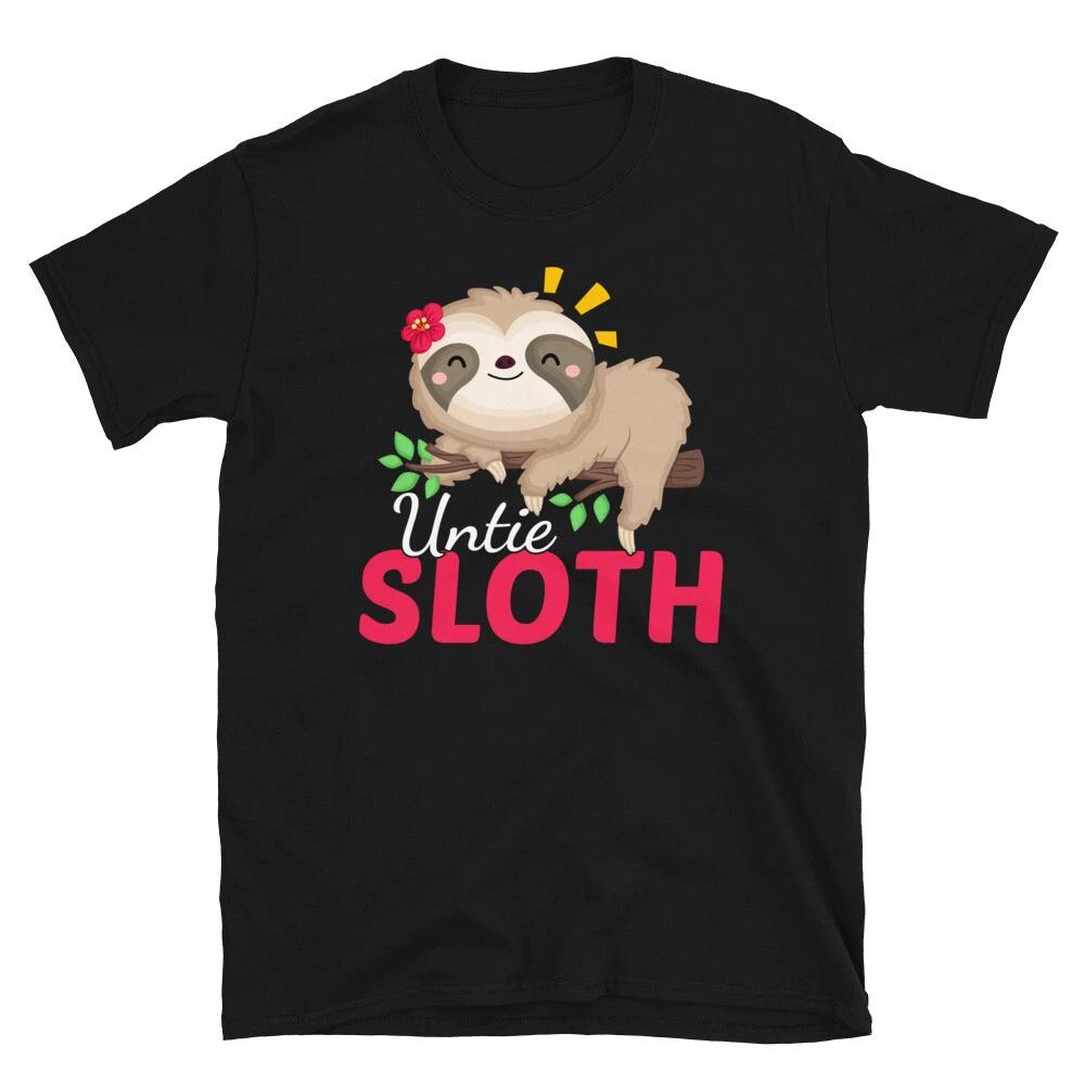 UNITE Positive Funny Novelty Sloth Classic Everyday Sarcastic Gift T-Shirt 4XL