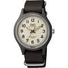 Analog 10 ATM Water Nylon X 1 Men's Solar-Powered Watch, Resistant, Strap, Brown, E05A-005VK/7148 (Mail Order)