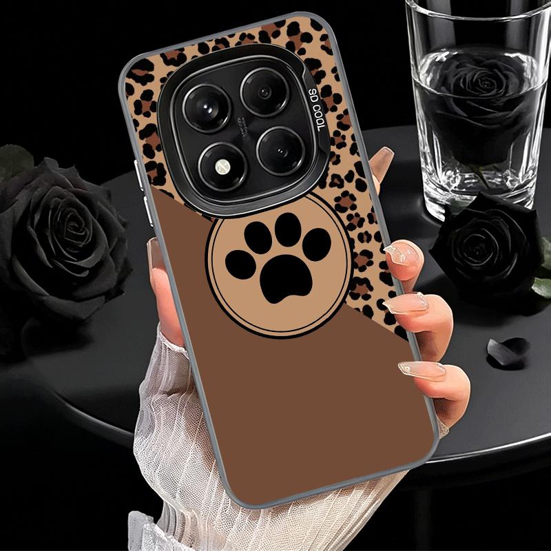 Dog Footprint Paw Cute Pattern Shockproof Phone Case for Xiaomi Redmi Note 15 14 13 12 Pro Plus 11 11S 11T 5G Cover Anti Fall Fu