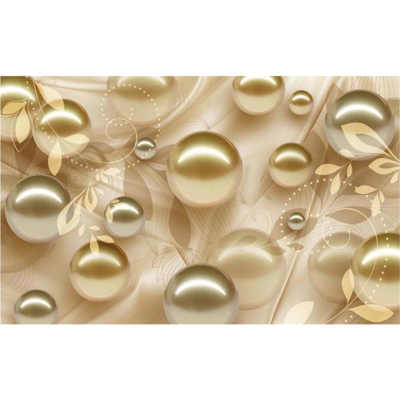 Golden Pearl Beautiful 3d Wallpaper Bedroom Living Room Background Wall Papers Home Decor Murals Wall Stickers