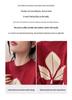 Red Bow Embroidery Knit Top: Women's Round Neck Long Sleeve, 2025 Autumn/Winter Fashion