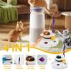Smart Teaser Cat Toy Electric Interactive Cat Toys ABS Cat Teaser Toys 4 In 1 Indoor Cats Toys Rotating Cat Toys Cat Supplies