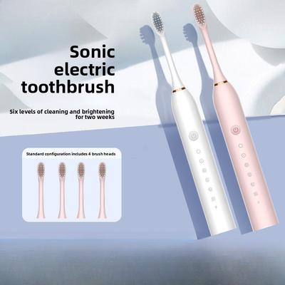 Nový elektrický zubní kartáček pro dospělé, vibrační indukční, dobíjecí, automatický, sonický, s jemnými měkkými štětinami, model pro páry