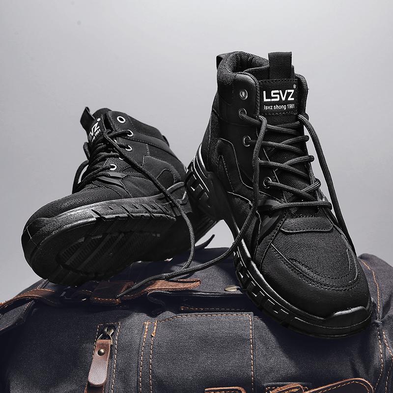 Martin Boots Autumn High-top British Style Retro Medium-top Boots Outdoor Sports Mountaineering Desert Combat Boots