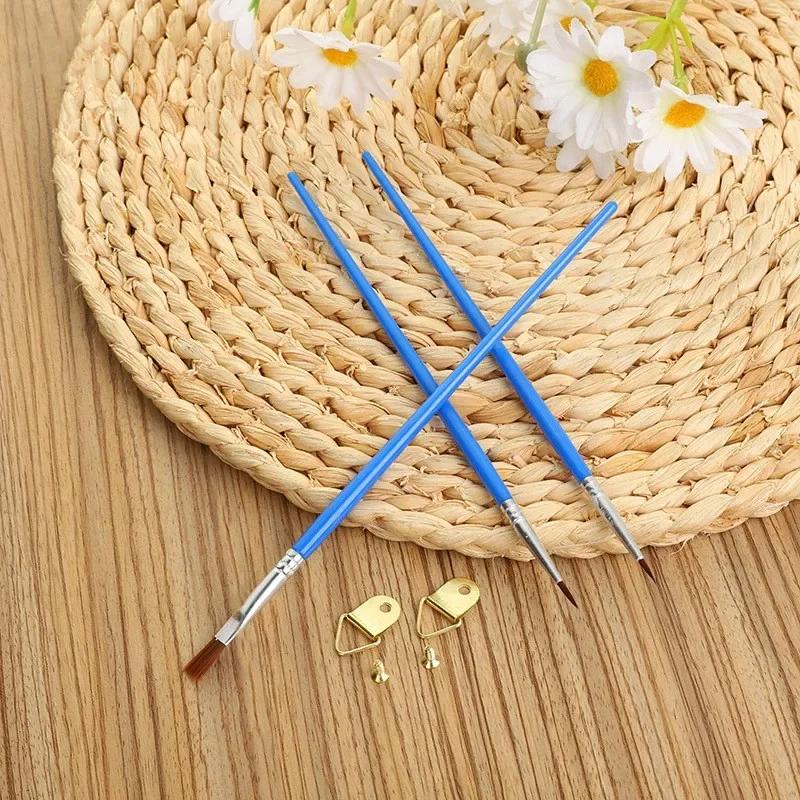 Art Supplies By Painting Pen Arts for Sewing Acrylic Fine Paint Crafts Watercolor 20pcs/set Number Nylon Home Oil Brush Handle