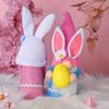 Frohe Ostern Dekoration Gesichtsloser Zwerg Plüschpuppe Mit Hasenohren Osterhase Zwergpuppe Hält Ei Geschenk Für Kinder Mädchen