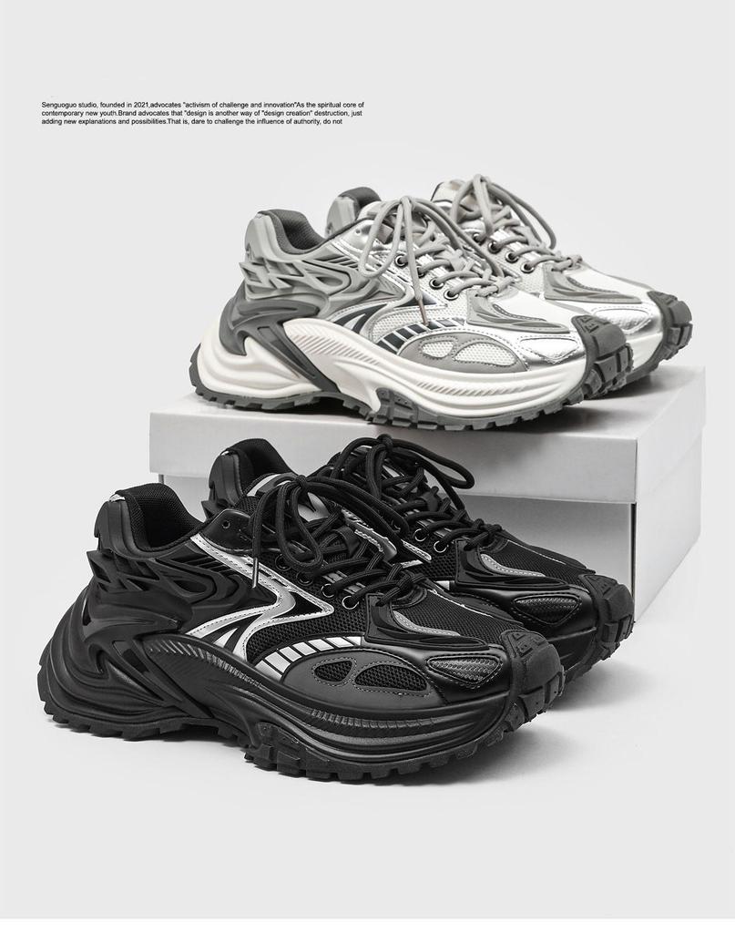 Rattlesnake Men's Height-Increasing Breathable Mesh Sneakers - 2025 Autumn Collection