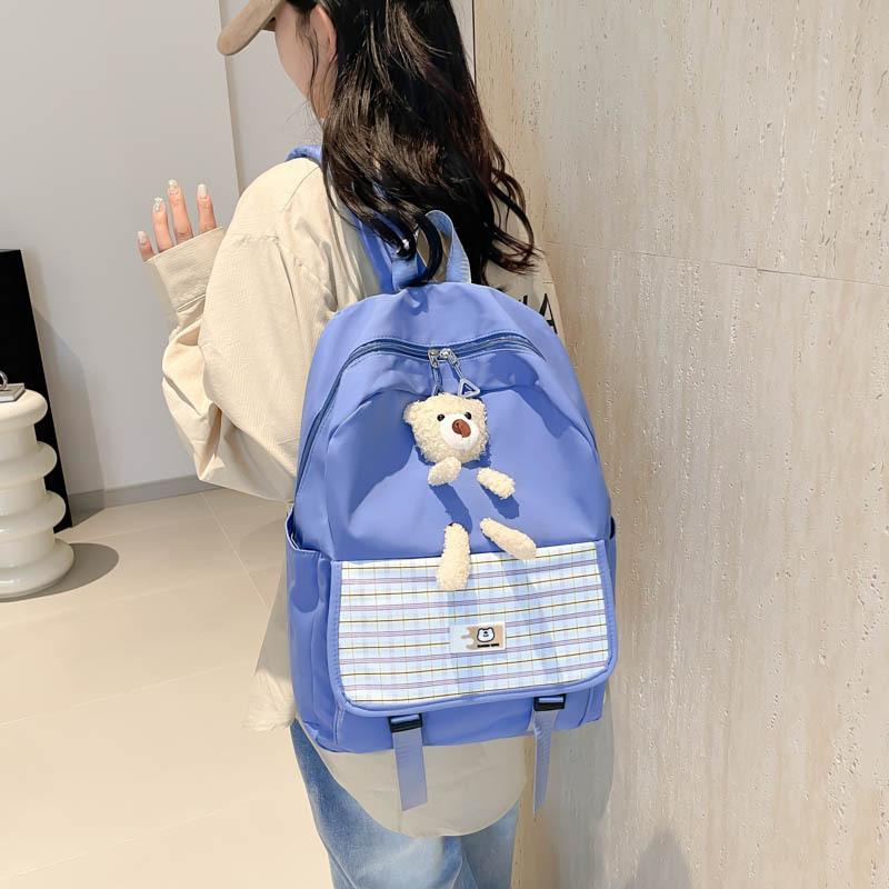 Junior high school students simple and beautiful backpack Japanese ins schoolbag girls lightweight college style girl backpack