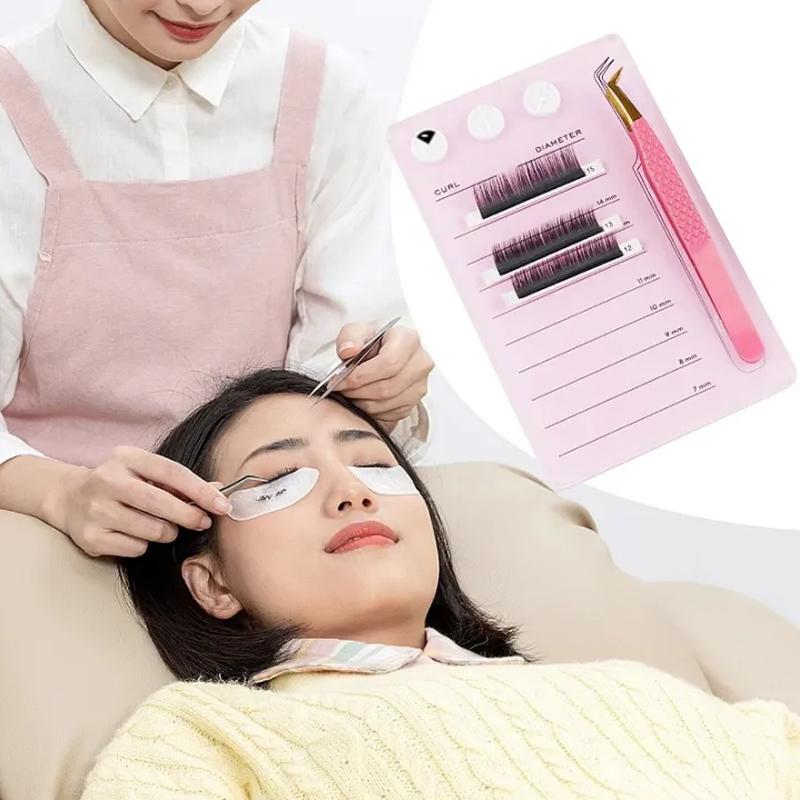 Grafted Eyelash Extension Holder Acrylic Pallet Magnetic Suction Scale Plate Tweezer Holder Eyelash Extension Storage Organizer
