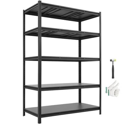 Storage Shelves, 5-Tier Adjustable, 1360.8kg Capacity, Heavy Duty Garage Storage Shelving Unit, Metal Utility Rack Shelf