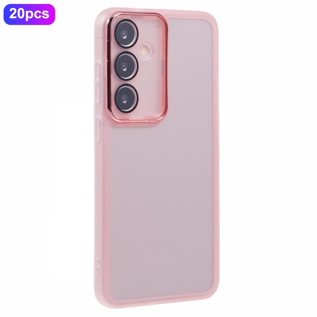 Bulk Purchasing 20Pcs For Samsung Galaxy S25+ Case Electroplated Camera Frame TPU Phone Cover Precise Cutouts