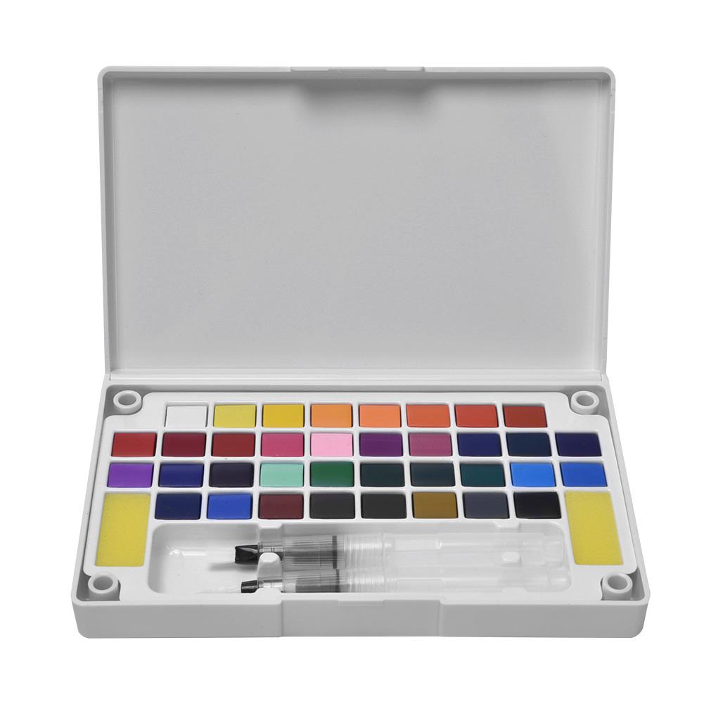 Solid Pigment Children Outdoor Sketch Painting Portable Pigment Kit Art Supply36 Colors
