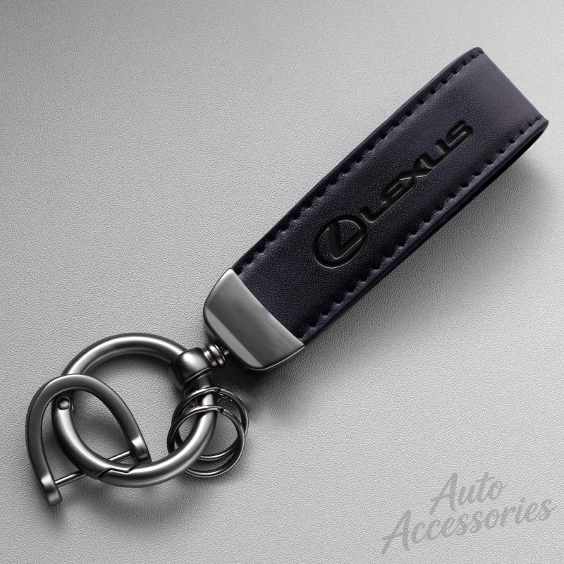 

PU Leather Car Keychain Key Ring Chain Holder Key Strap For Lexus Fsport RX330 IS250 Ct200h ES300h RX350 IS300h NX300h RX400h NX