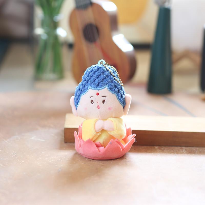 Bodhisattva And Tathagata Plush Doll Keychain For Meditation Enthusiasts